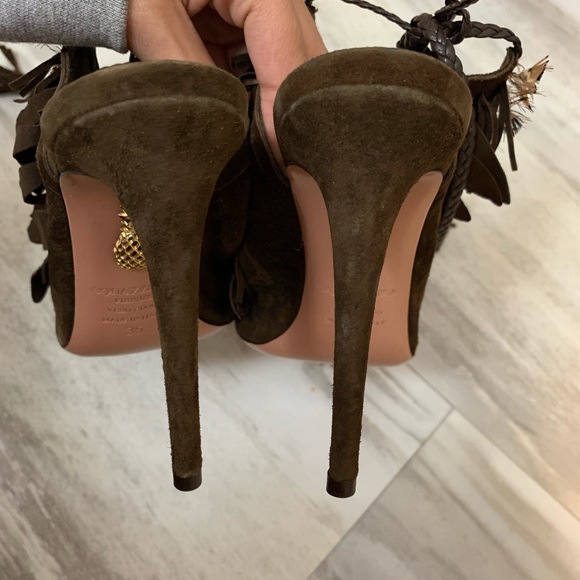 Aquazzura Pocahontas Fringe Suede Tassel Sandal - Picture 8 of 8